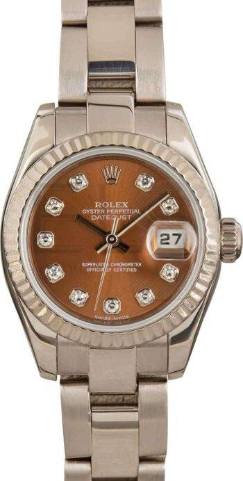 Rolex Datejust 179179 Bronze Diamond Dial ELS Fashion TV