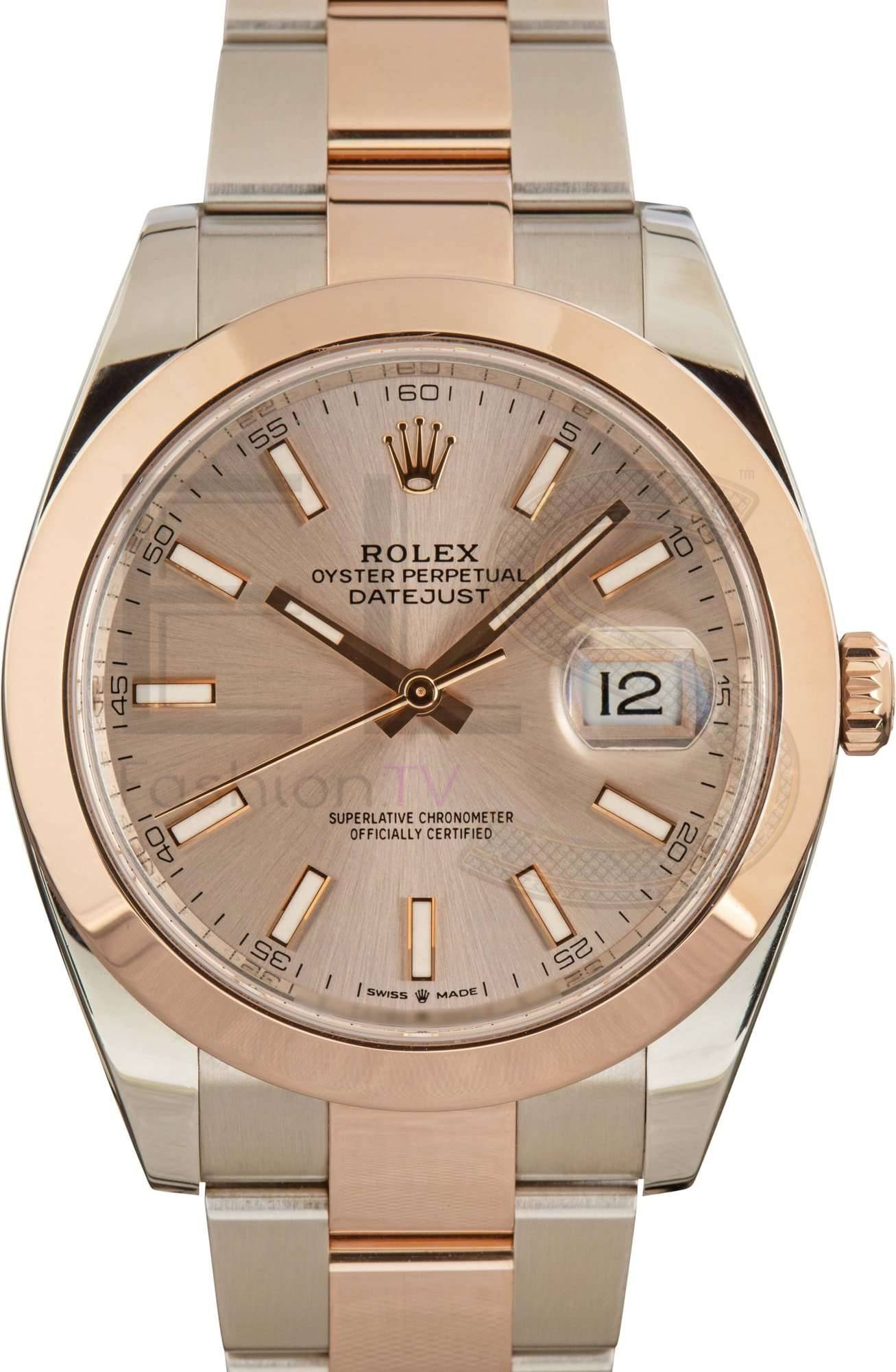 Rolex Datejust 41 Ref 126301 Steel & 18k Everose Gold