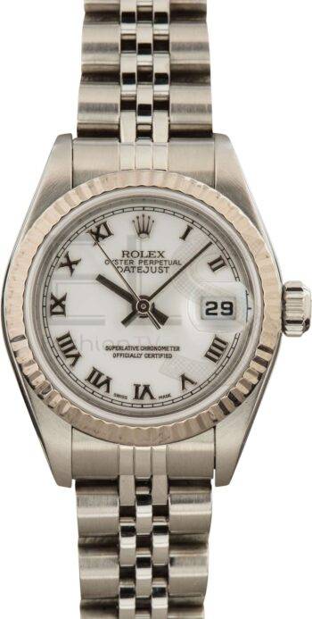 Rolex Datejust 79174 White Roman Dial ELS Fashion TV