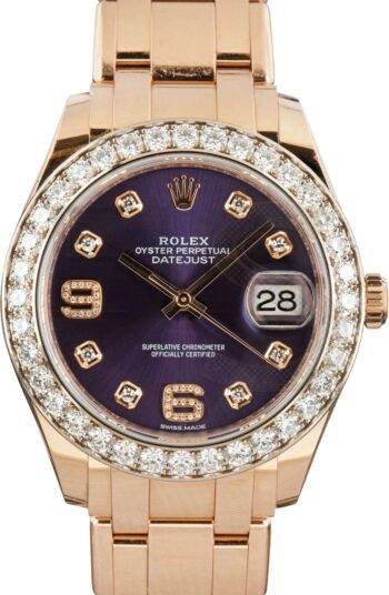 Rolex Datejust 86285 18k Everose Gold ELS Fashion TV