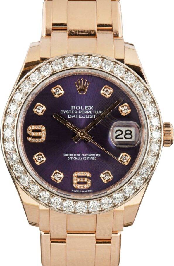 Rolex Datejust 86285 18k Everose Gold ELS Fashion TV