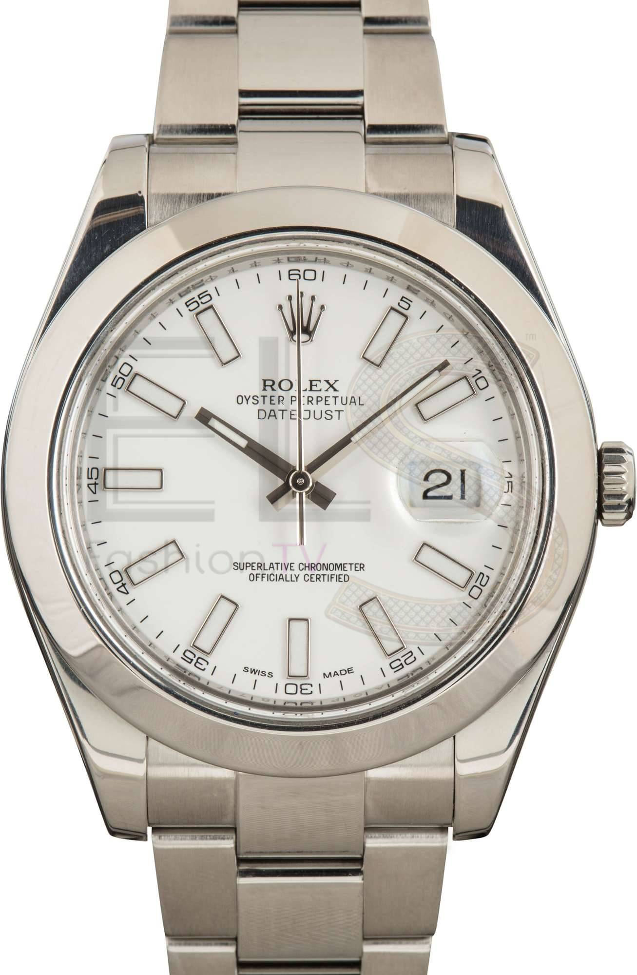 Rolex Datejust II 116300 White Dial ELS Fashion TV