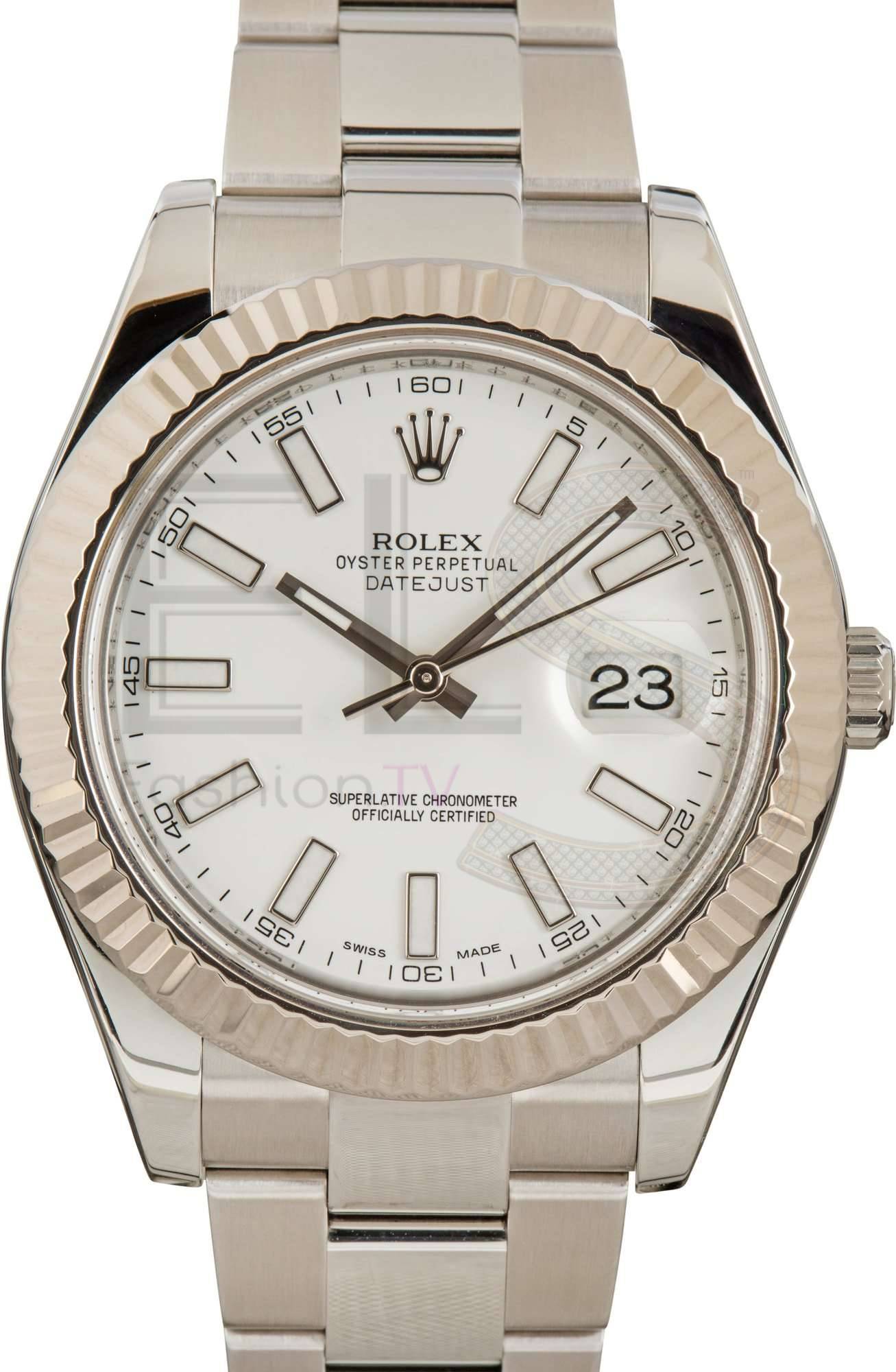 Rolex Datejust II 116334 41MM White Dial ELS Fashion TV