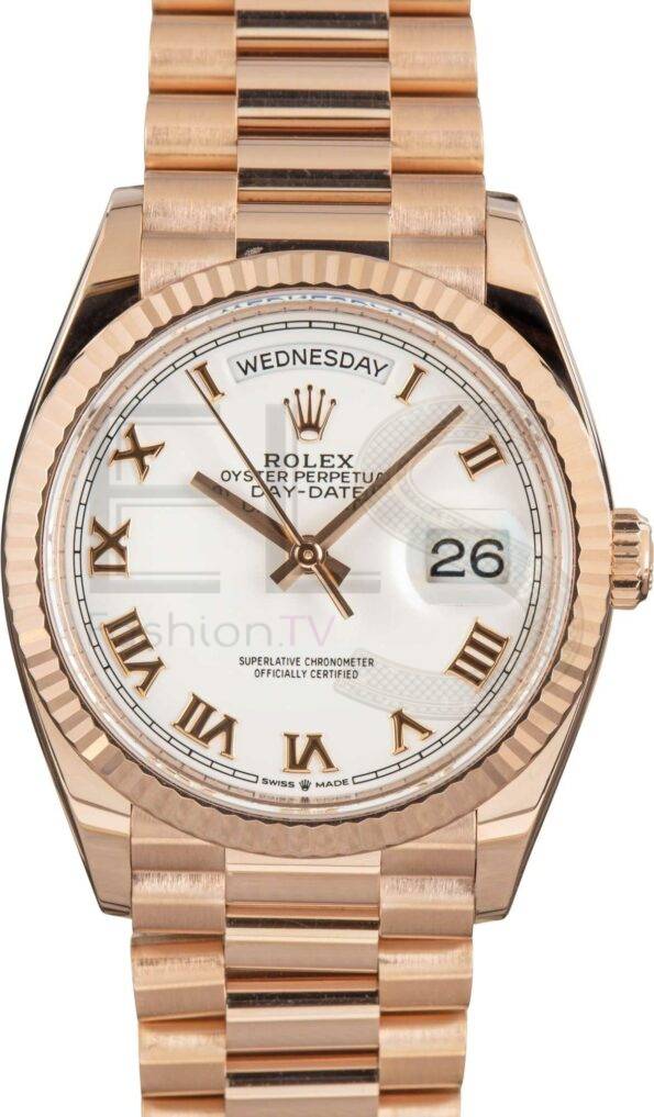 Rolex Day-Date 36 ref 128235 18k Everose Gold ELS Fashion TV
