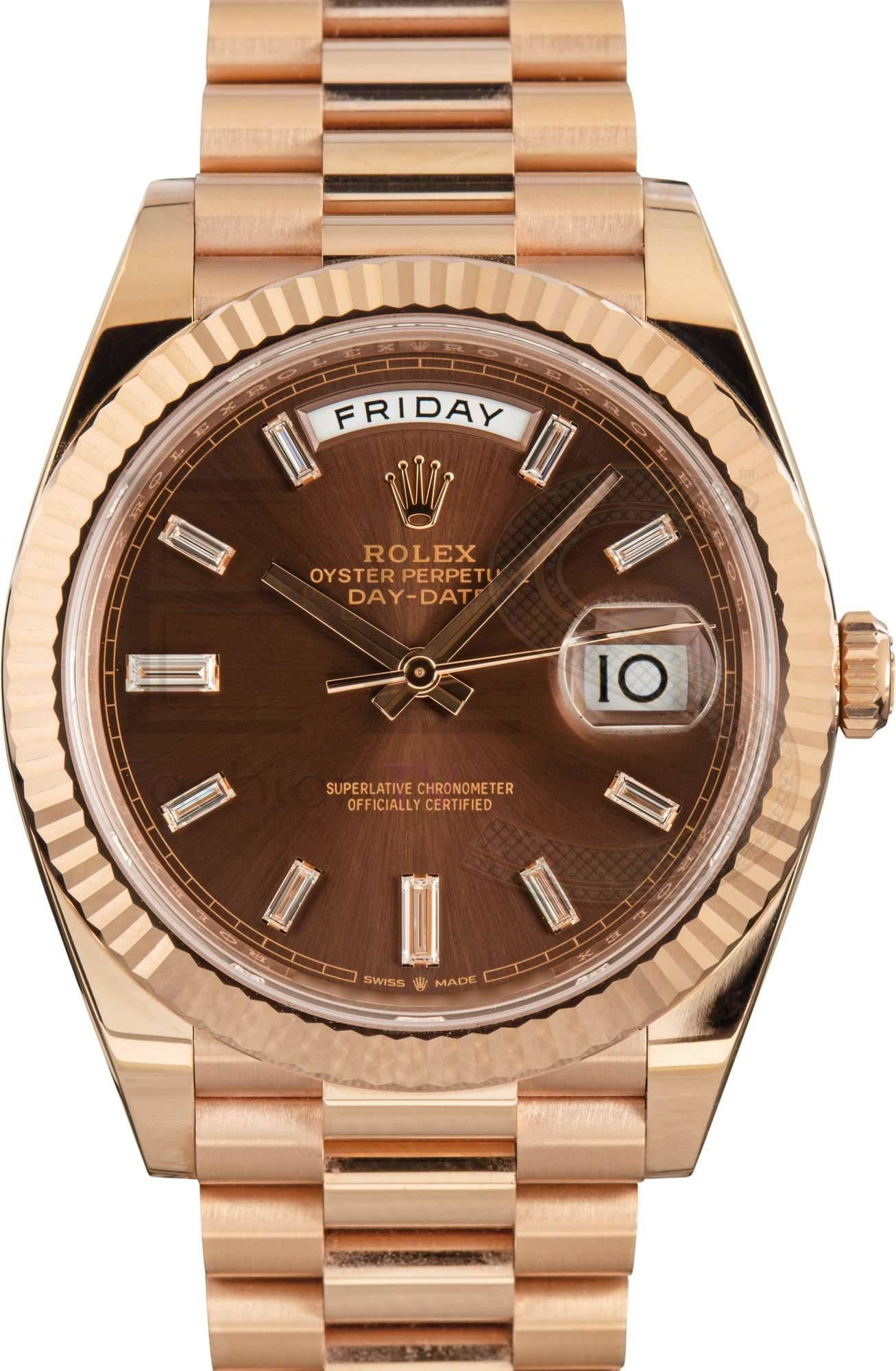Rolex Day-Date 40 Ref 228235 18k Everose Gold ELS Fashion TV