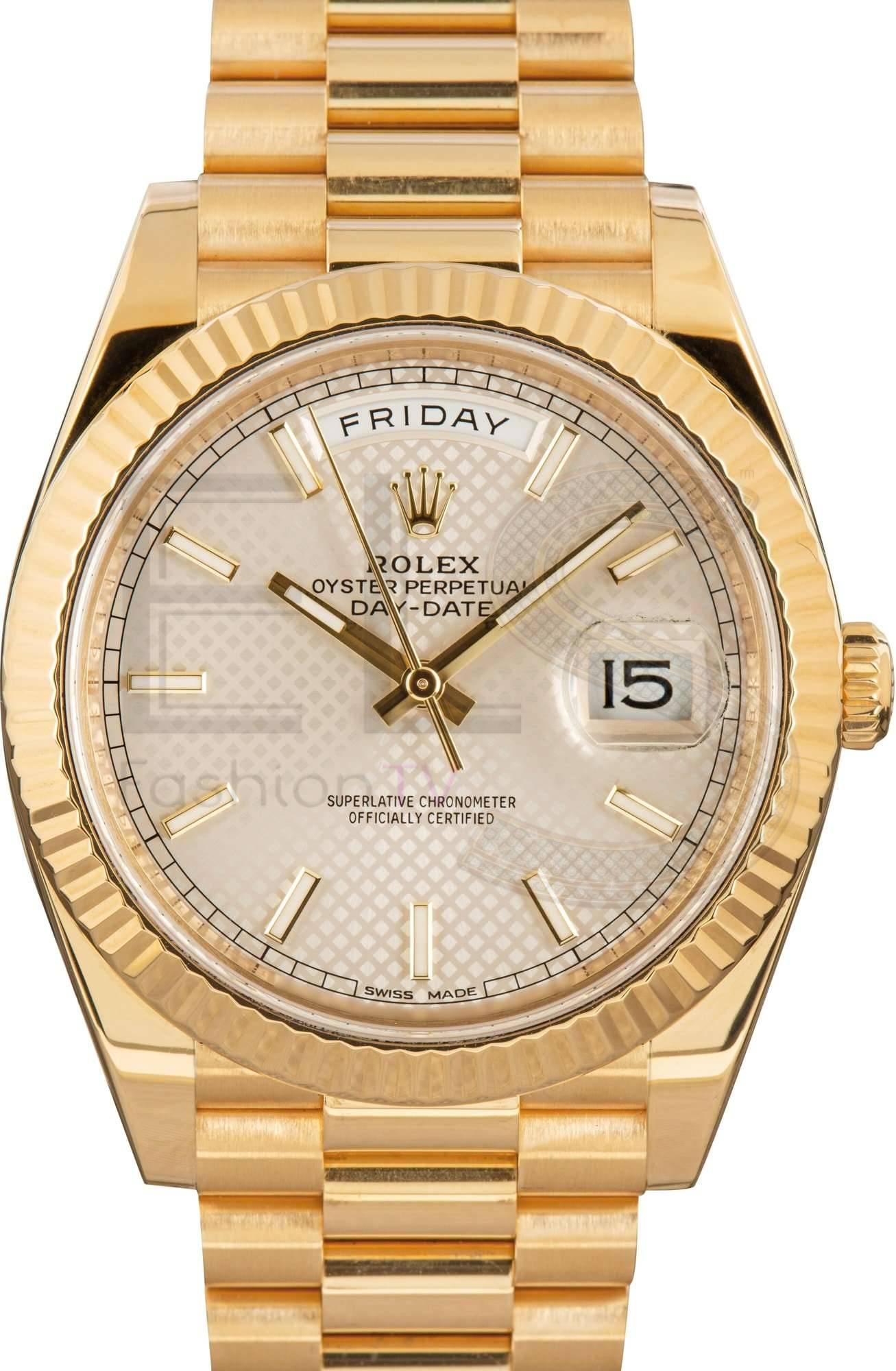 Rolex Day-Date 40 Ref 228238 18k Yellow Gold ELS Fashion TV