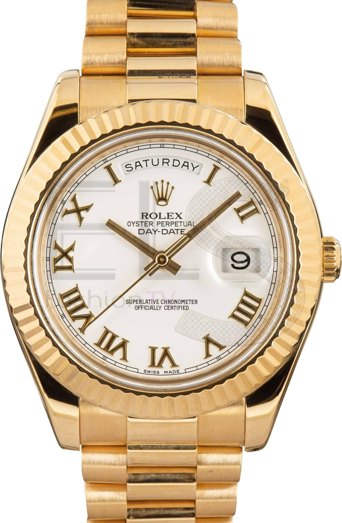 Rolex Day-Date II President 218238 Yellow Gold