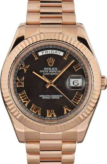 Rolex Day-Date II Ref 218235 18k Everose Gold ELS Fashion TV