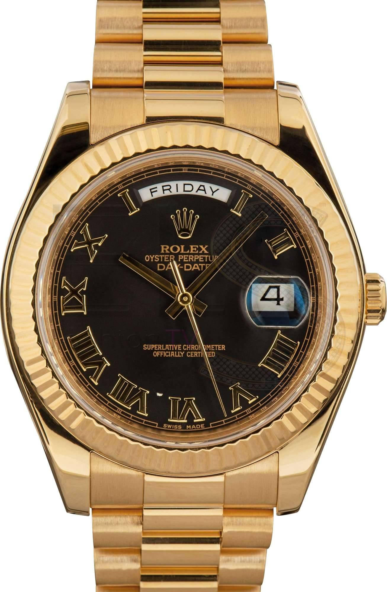 Rolex Day-Date II Ref 218238 Roman Dial