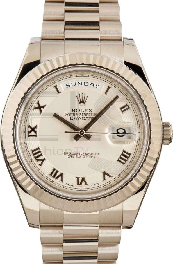 Rolex Day-Date II ref 218239 White Gold ELS Fashion TV