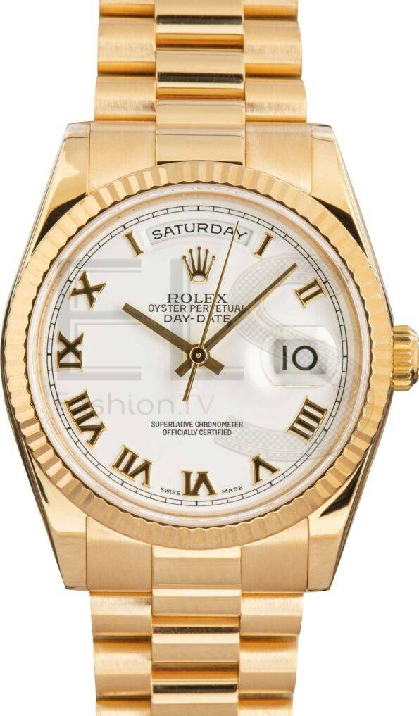 Rolex Day-Date President 118238 White Dial ELS Fashion TV