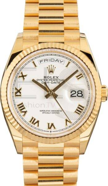 Rolex Day-Date President 128238 18k Yellow Gold ELS Fashion TV