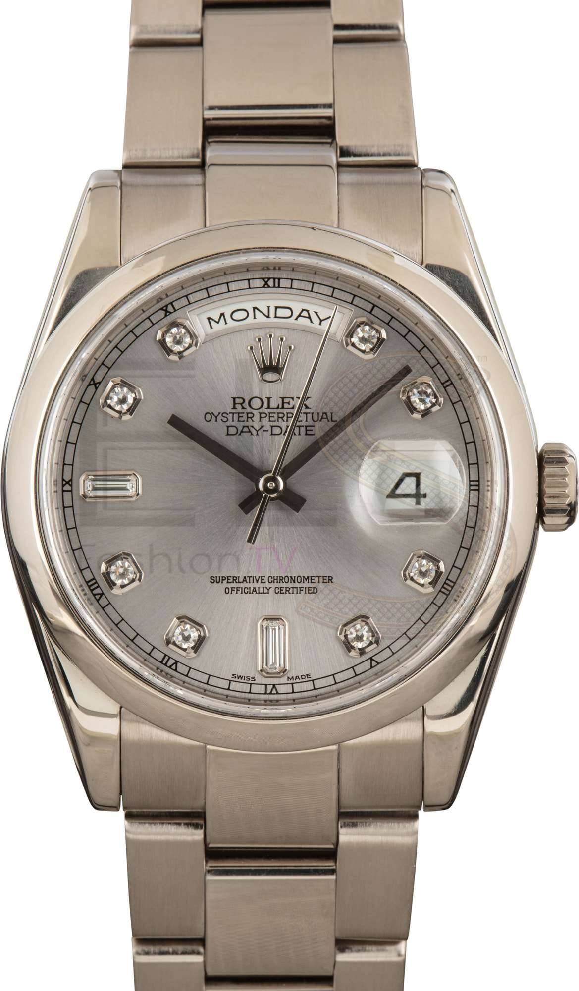 Rolex Day-Date ref 118209 White Gold