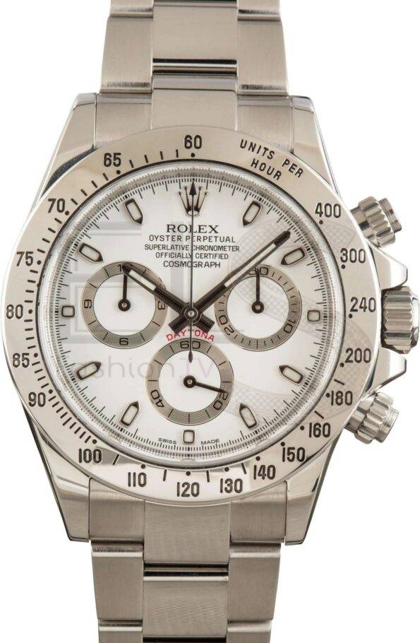 Rolex Daytona 116520 White ELS Fashion TV