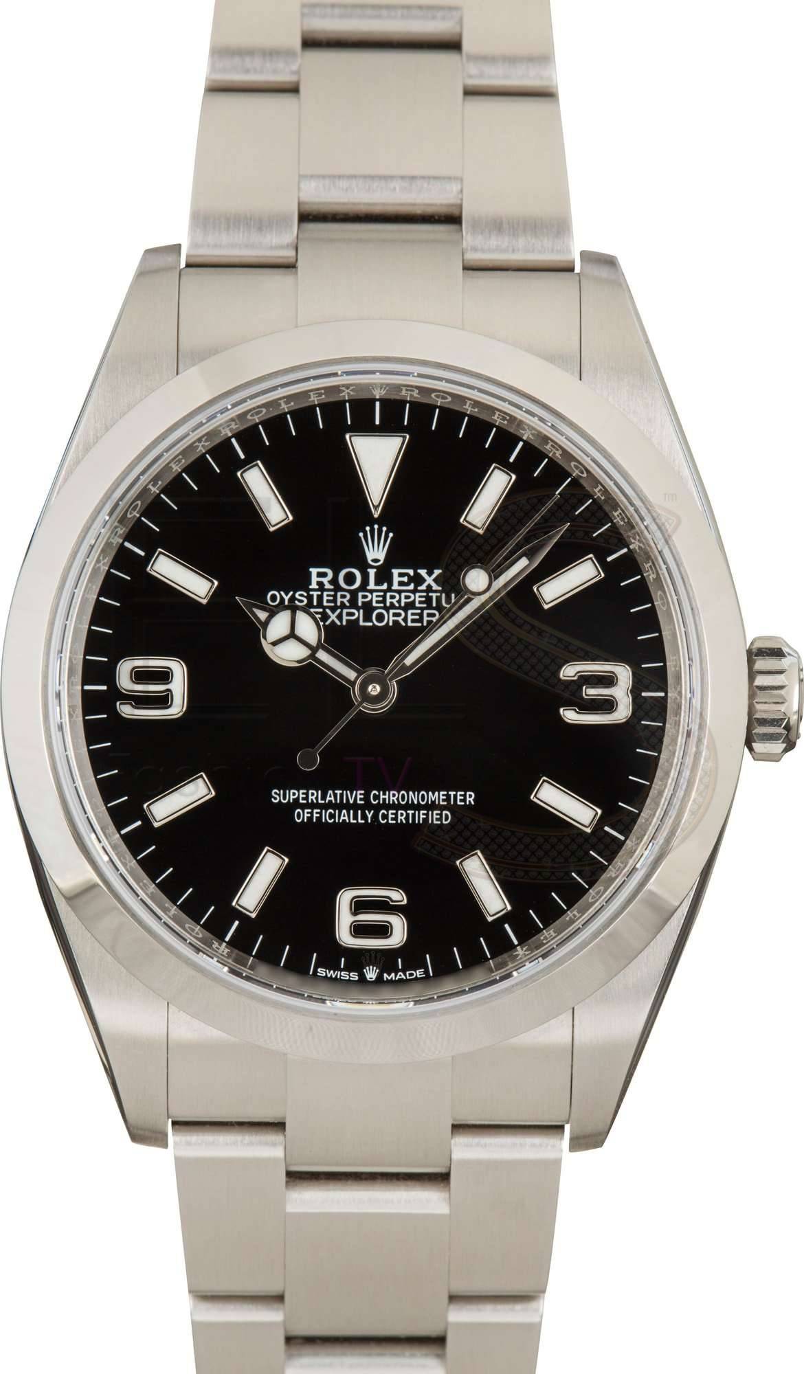 Rolex Explorer 124270 Black Arabic Dial