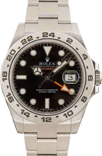 Rolex Explorer II Black Dial 216570 Stainless Steel ELS Fashion TV