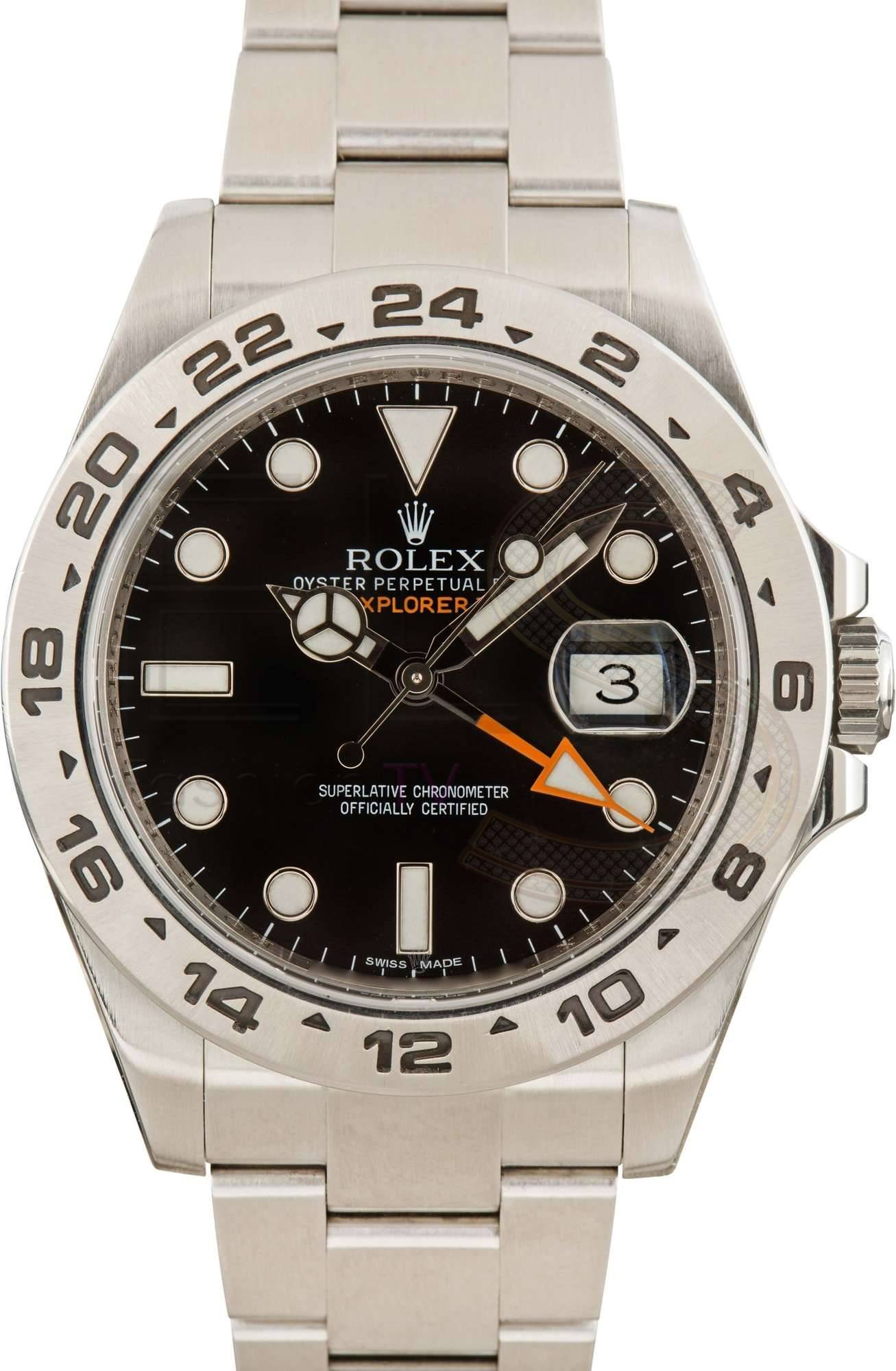 Rolex Explorer II Black Dial 216570 Stainless Steel ELS Fashion TV