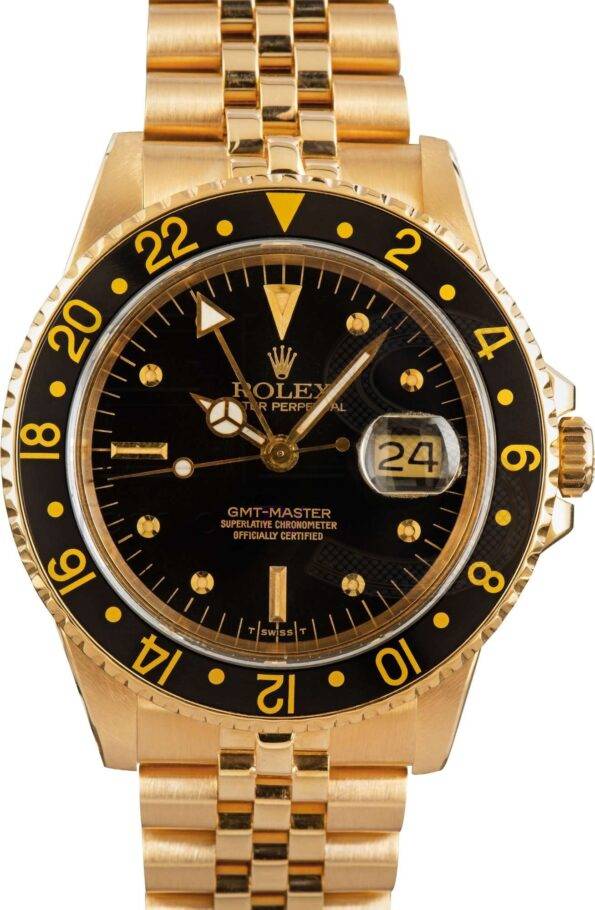 Rolex GMT-Master 16758 18K Yellow Gold Jubilee ELS Fashion TV