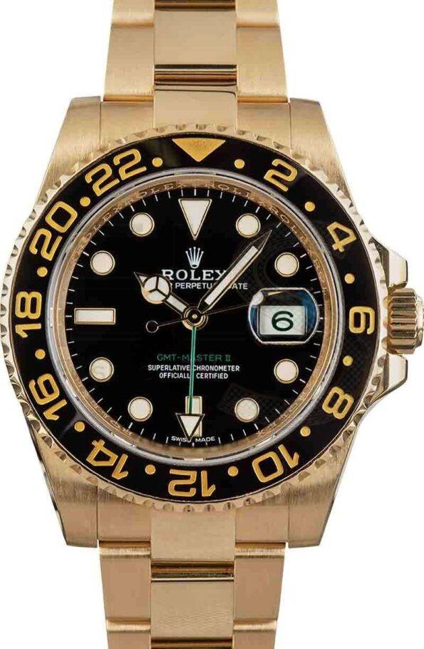 Rolex GMT-Master II Ref 116718 18k Yellow Gold ELS Fashion TV