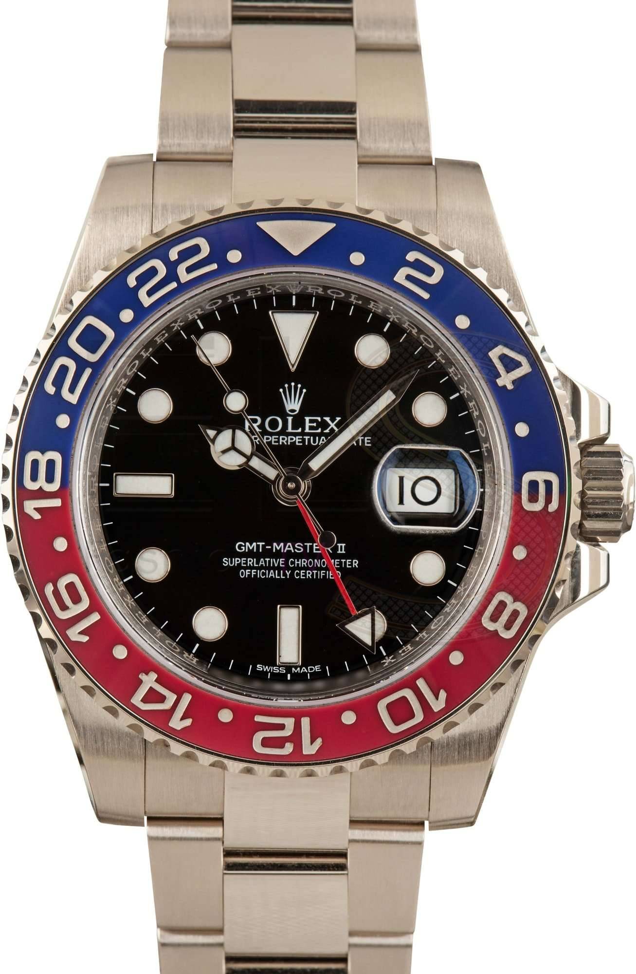 Rolex GMT- Master II Ref 116719 White Gold Oyster Pepsi ELS Fashion TV