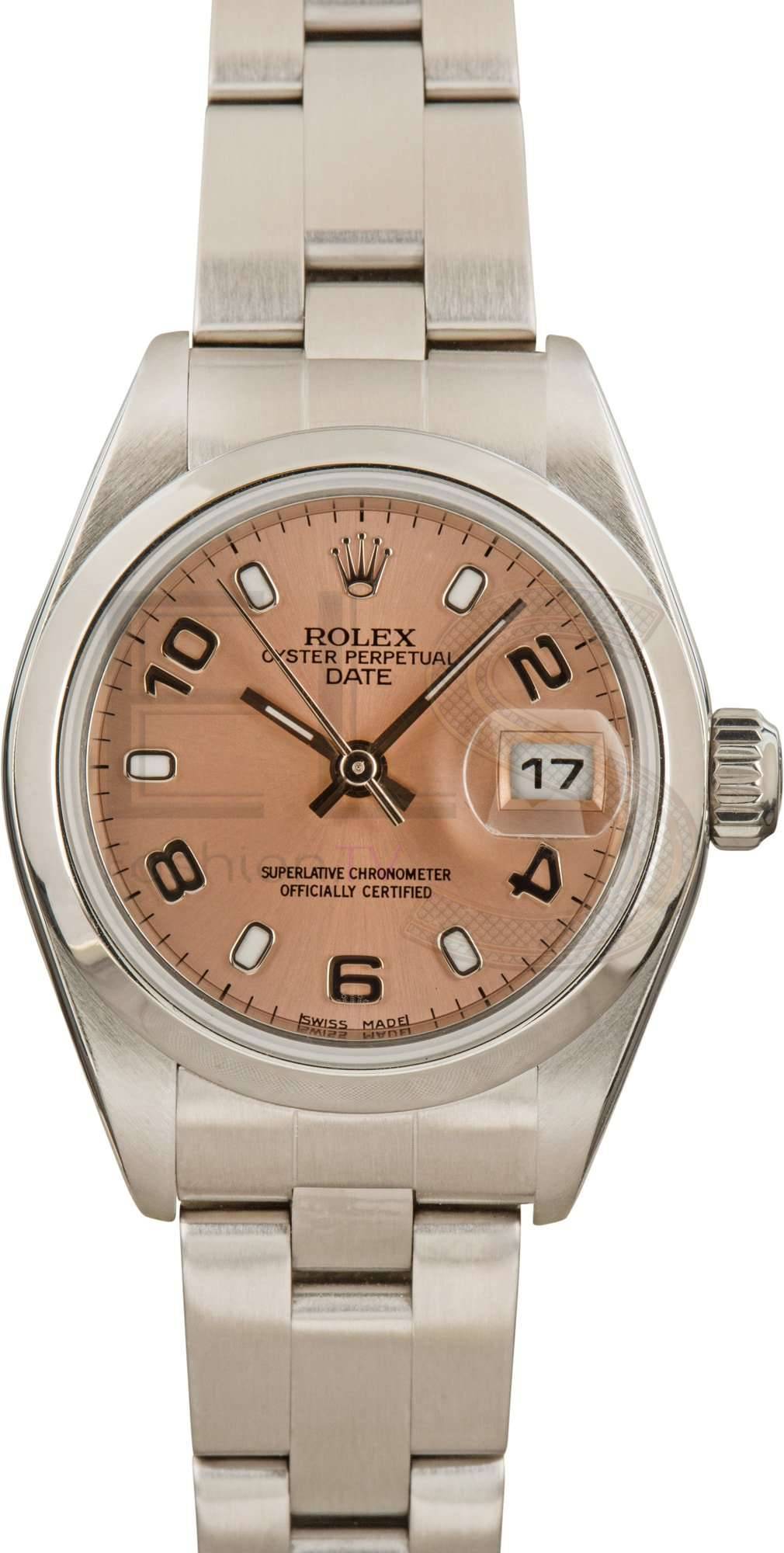 Rolex Ladies Date 79160 Salmon Dial ELS Fashion TV