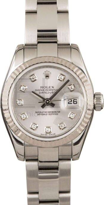 Rolex Ladies Datejust 179174 Silver Diamond ELS Fashion TV