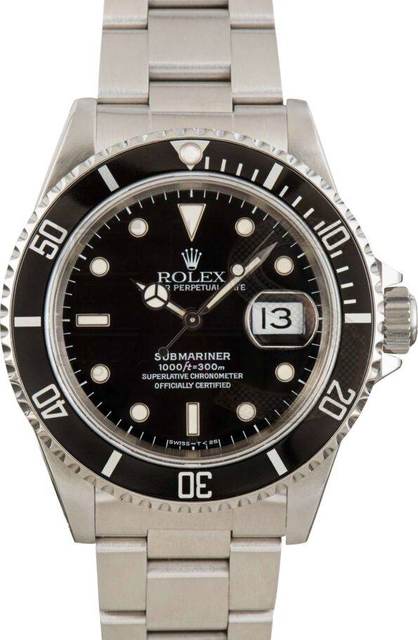 Rolex Men's Submariner Stainless Steel Black Dial 16610 ELS Fashion TV