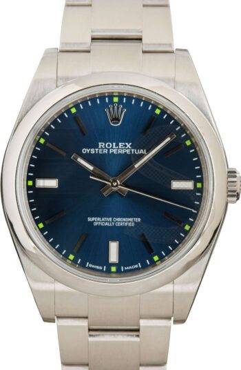 Rolex Oyster Perpetual 114300 Blue Dial 39MM ELS Fashion TV