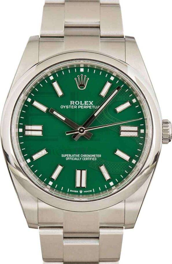 Rolex Oyster Perpetual 124300 Green Dial ELS Fashion TV
