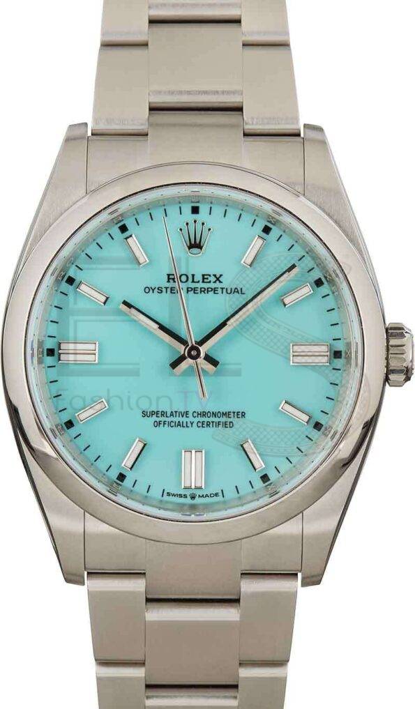 Rolex Oyster Perpetual 126000 Turquoise Blue ELS Fashion TV