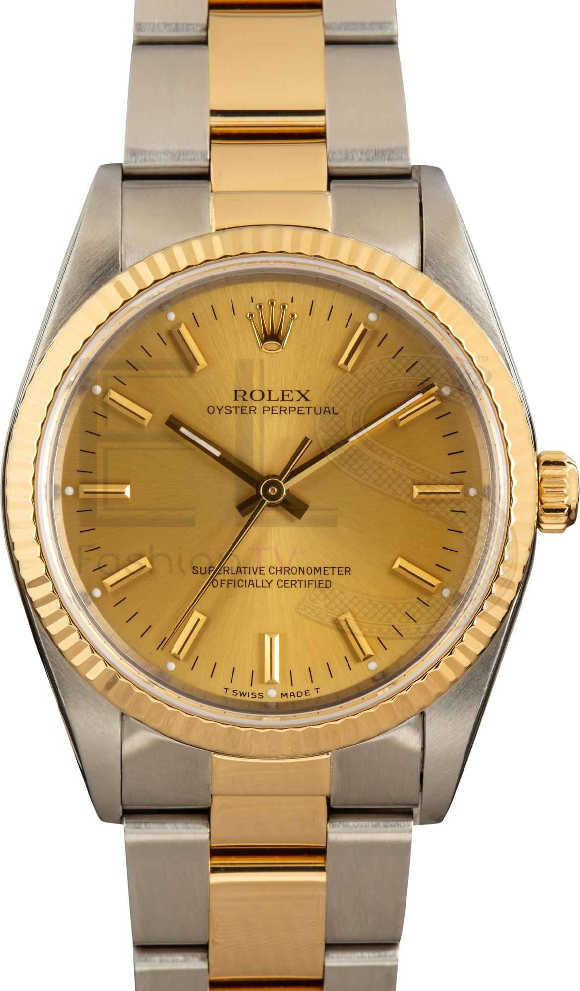 Rolex Oyster Perpetual 14233 Champagne Dial
