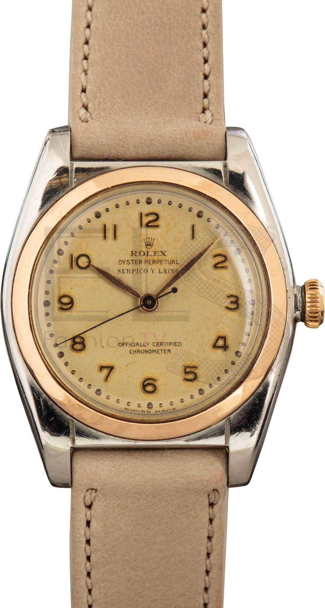 Rolex Oyster Perpetual 5010 Stainless Steel & Pink Gold