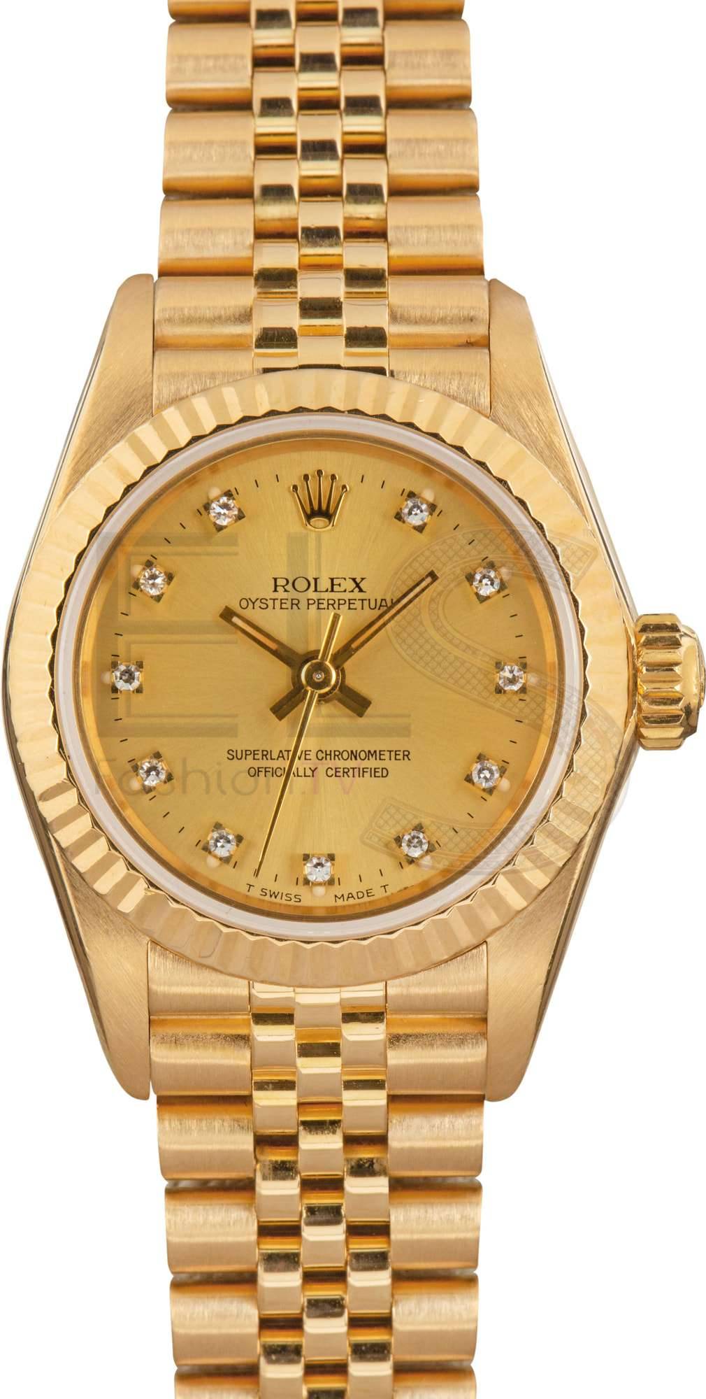 Rolex Oyster Perpetual 67198 Yellow Gold Rolex Oyster Perpetual 67198 Yellow Gold ELS Fashion TV