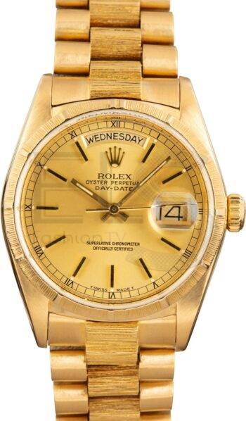 Rolex President Day Date 18078 Bark Finish ELS Fashion TV