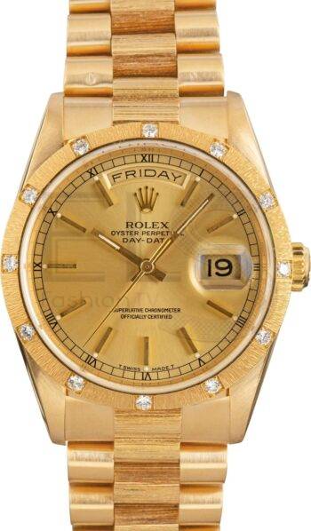 Rolex Presidential 18248 Bark Finish ELS Fashion TV