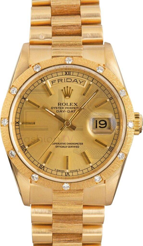 Rolex Presidential 18248 Bark Finish ELS Fashion TV