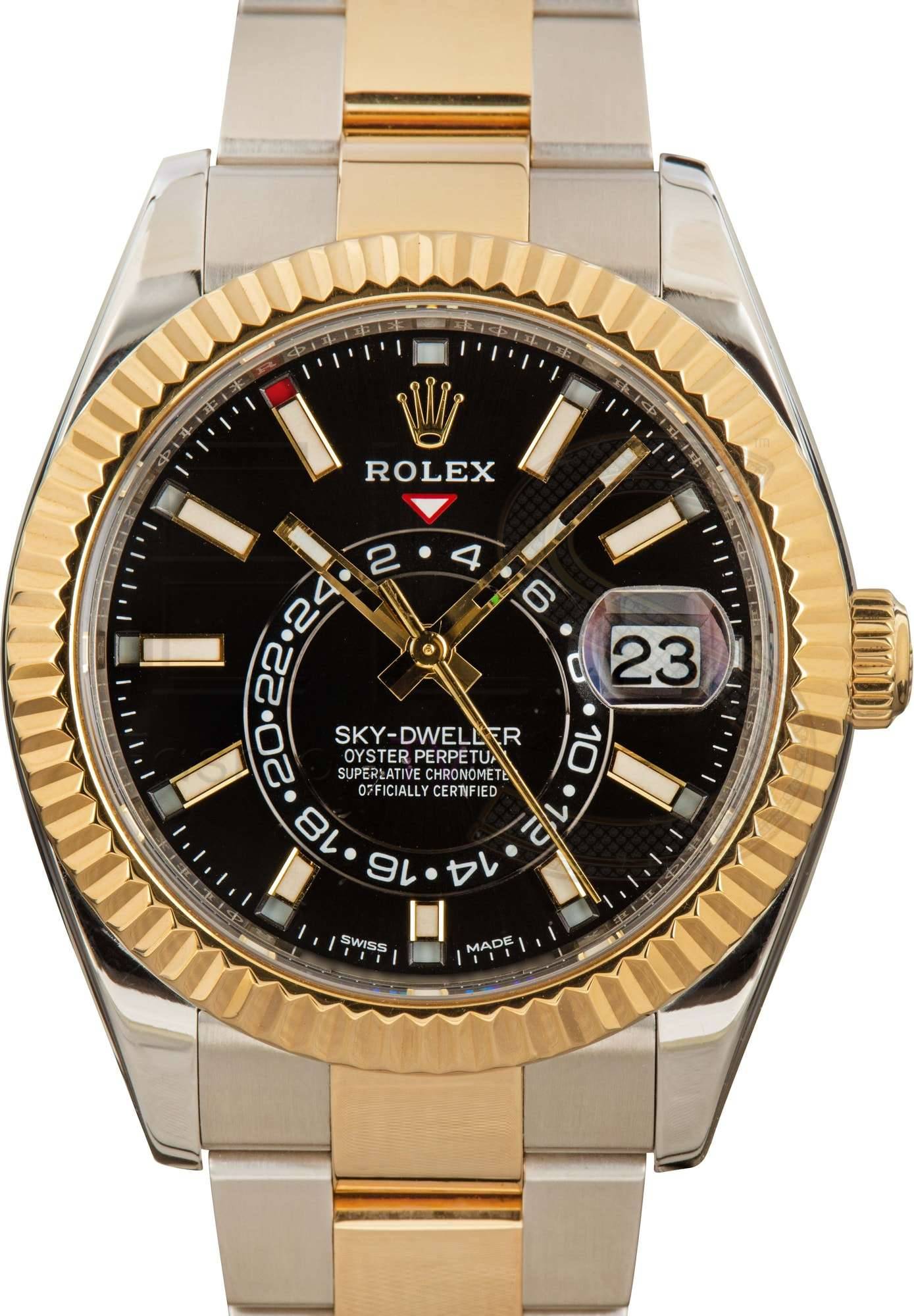 Rolex Sky-Dweller 326933 Black Dial Two Tone