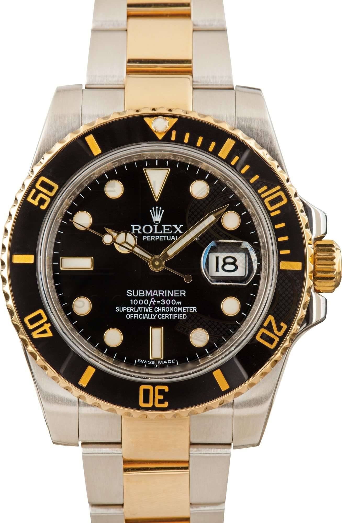 Rolex Submariner 116613 Black Ceramic Bezel ELS Fashion TV