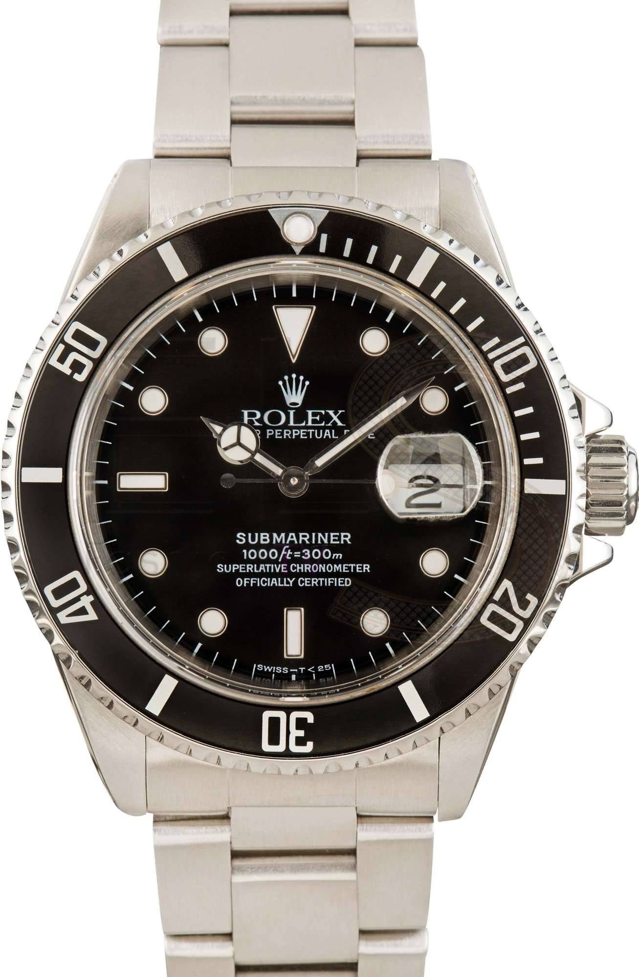 Rolex Submariner 16610 Black Dial