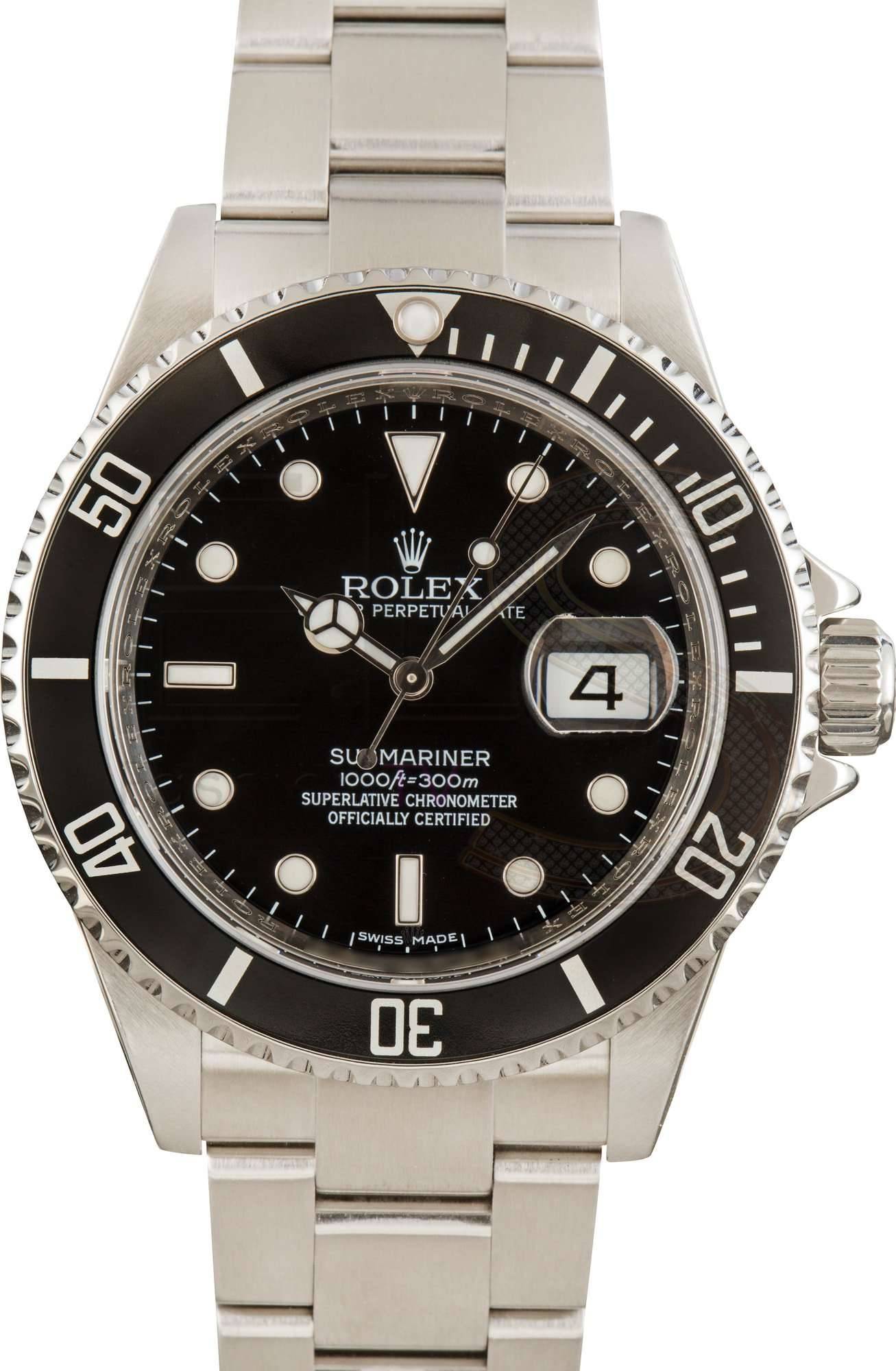 Rolex Submariner 16610T Black Bezel