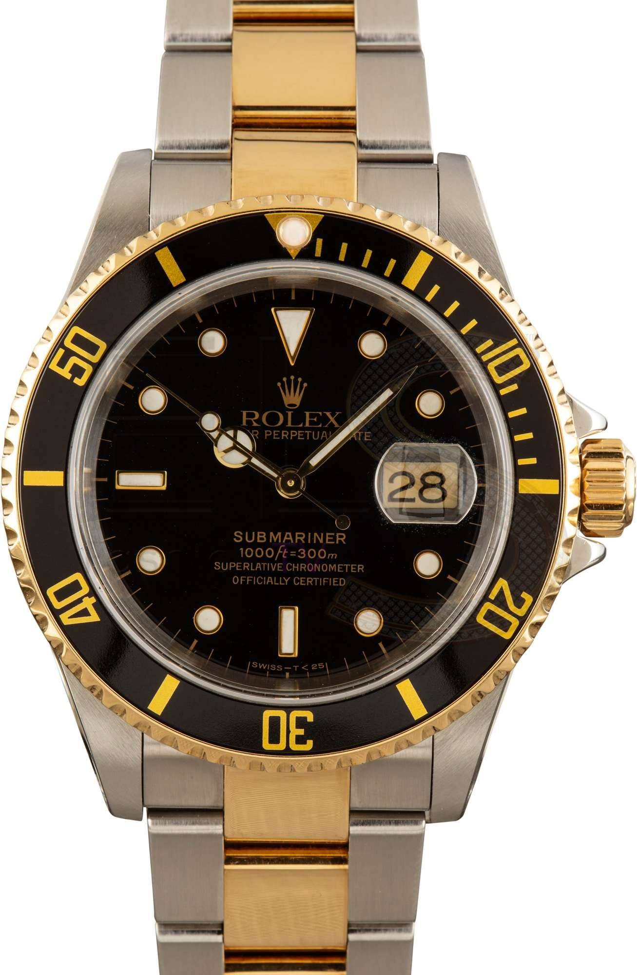 Rolex Submariner 16613 Black Dial ELS Fashion TV