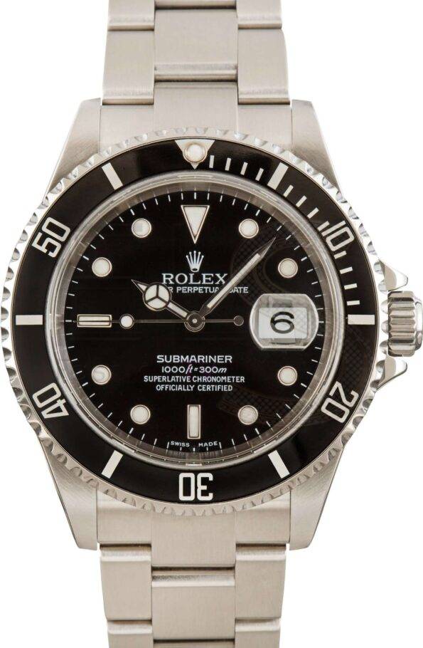 Rolex Submariner Black 16610T No Holes ELS Fashion TV