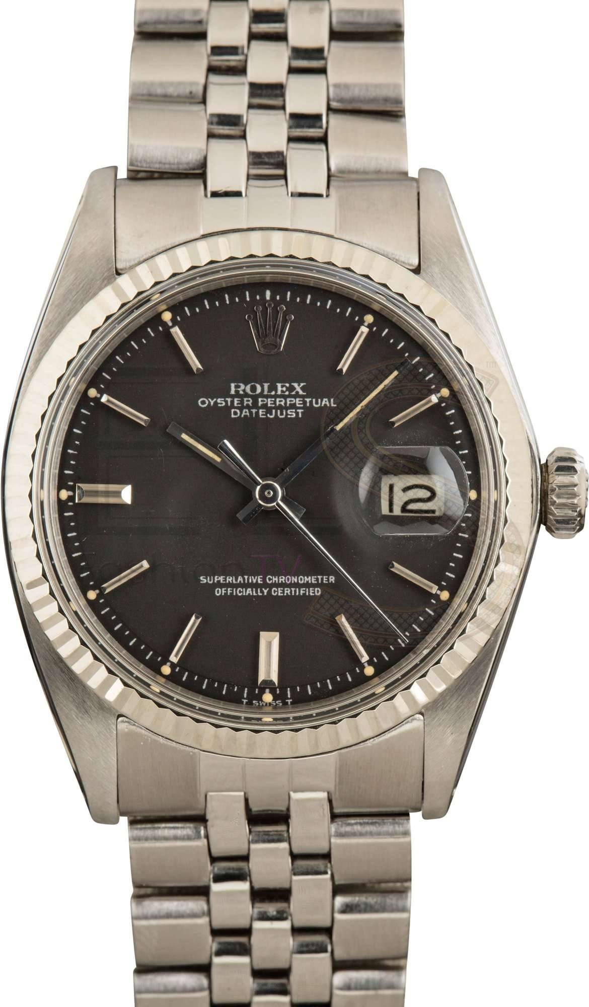 Rolex Vintage Datejust 1601 Black Dial ELS Fashion TV