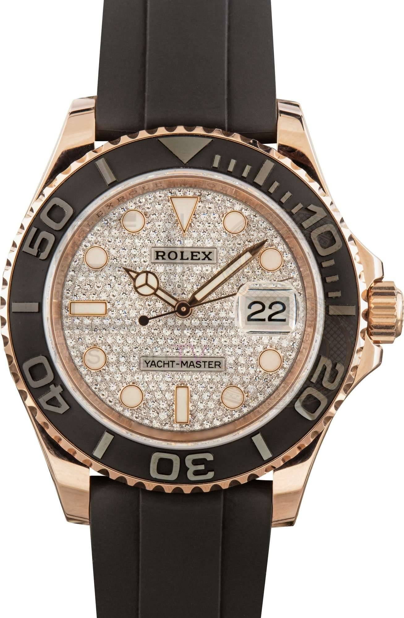 Rolex Yacht-Master 40 ref 126655 Diamond Paved Dial ELS Fashion TV