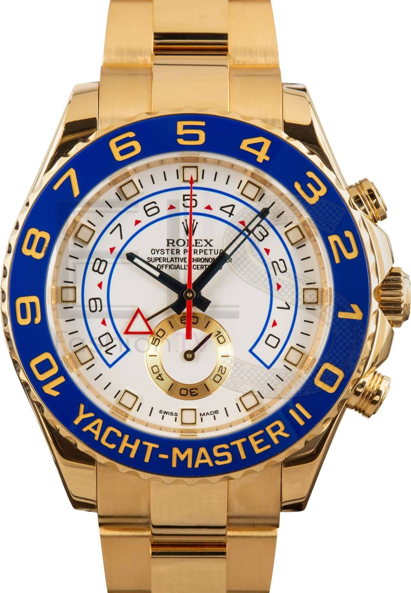 Rolex Yacht-Master II ref 116688 18k Yellow Gold ELS Fashion TV