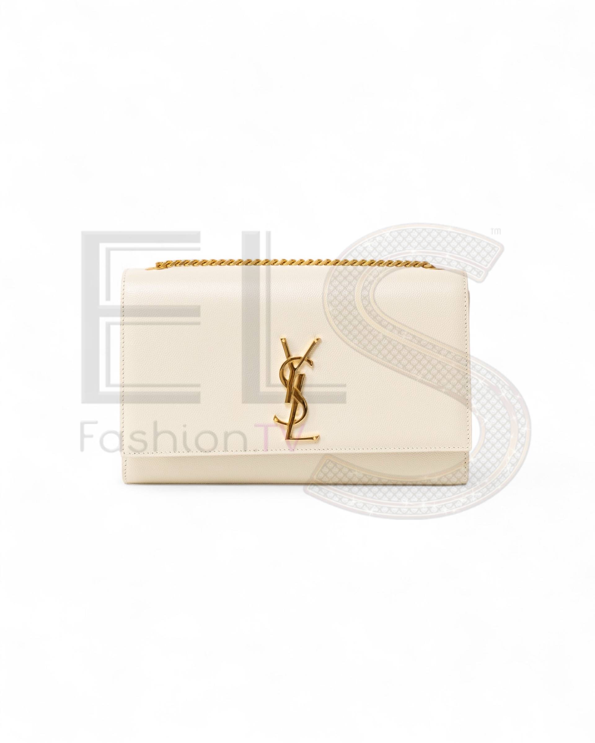 Saint Laurent Kate Medium White ELS Fashion TV