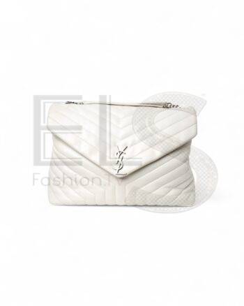 Saint Laurent Lou Lou Large Quilted White ELS Fashion TV