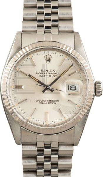 Used Rolex Datejust 16014 Silver Dial ELS Fashion TV