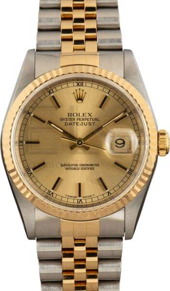 Used Rolex Datejust 16233 Champagne Dial Two Tone ELS Fashion TV