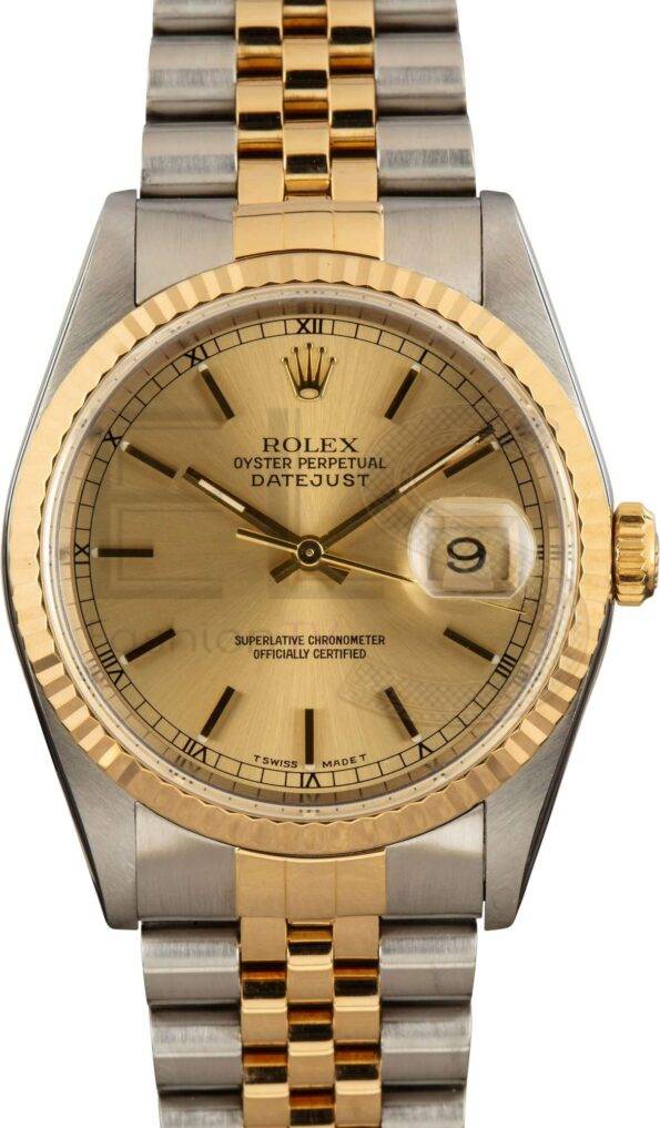 Used Rolex Datejust 16233 Champagne Dial Two Tone ELS Fashion TV